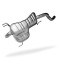 FIAT Doblo 1.6 02/10-12/18 Rear Exhaust Box Silencer EFT957P